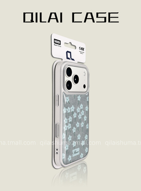 柒莱银边滴胶壳适用于opporeno15pro手机壳新款14女防摔13高级感12硅胶findx9/x8pro韩系气质灰色碎花x7硬套