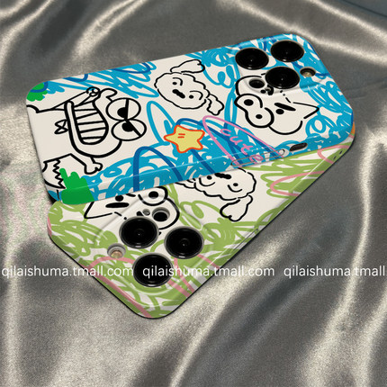 柒莱菲林壳适用于小米17/15ultra手机壳14pro新款13涂鸦小新蓝色鳄鱼12红米note14男女10防摔k80硬70套60软50