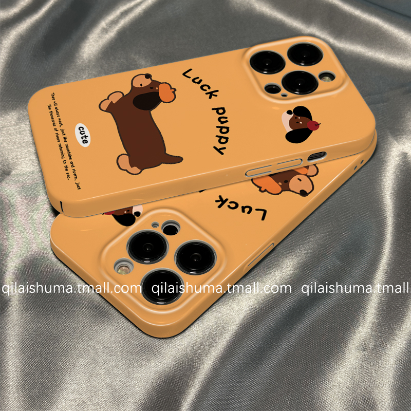 适用于iqoo系列手机壳腊肠狗菲林