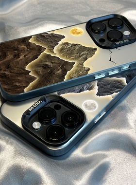 柒莱磨砂适用于小米17/15/14pro手机壳新款12/11女10个性日照金山风景红米note14/13硬壳k80k70男k60防摔50套