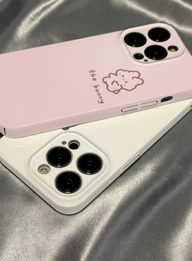 菲林壳适用于小米17/15/14pro手机壳13新款12男女11简约粉色兔子红米note13硅胶k80k70至尊版软k60硬k50防摔