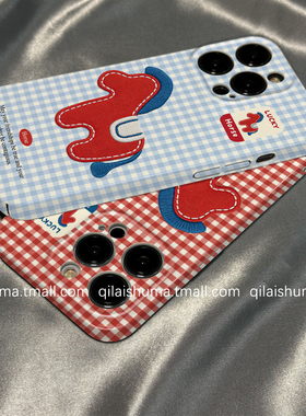 柒莱菲林壳适用于vivox300/x200pro手机壳新款x100x90防摔x80新年蓝色格子红马s50s30男女s20s19硅胶s18硬17