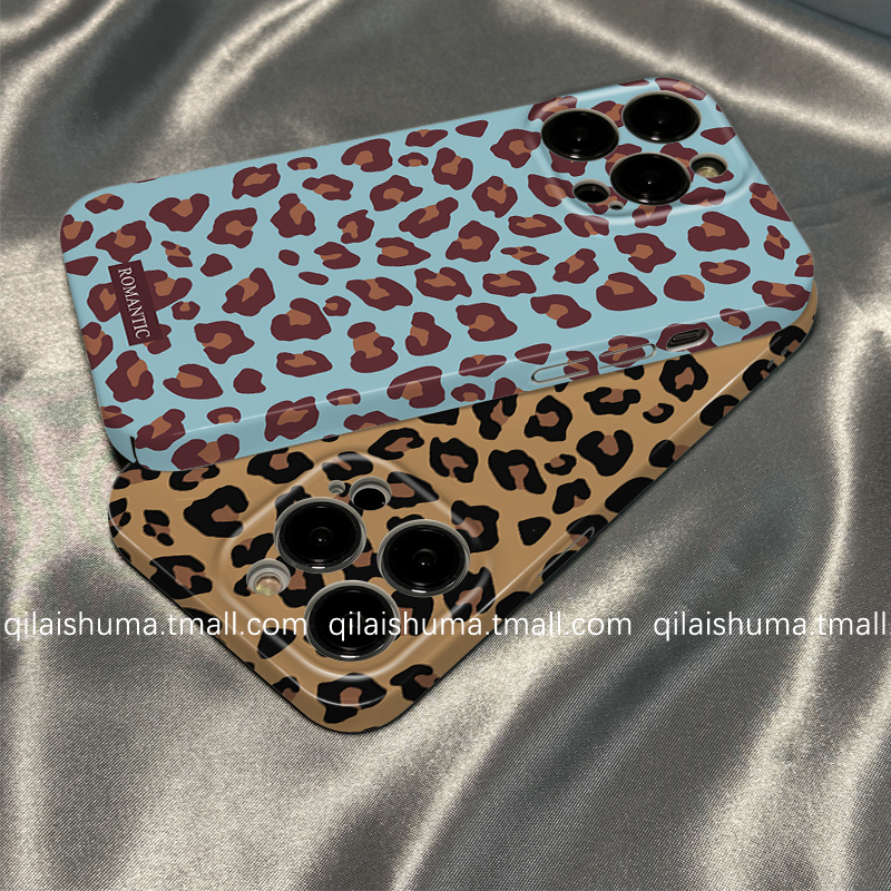 适用于oppo系列手机壳豹纹菲林