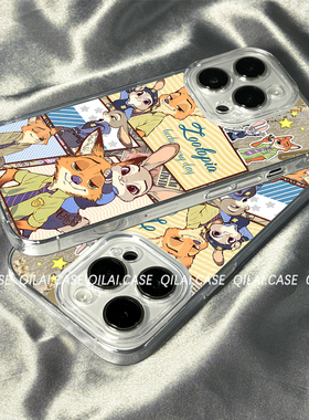 柒莱透明壳适用于一加ace5/3v手机壳新款ace2pro硅胶10防摔9rt男女软1+NordCE2可爱狐狸兔子动漫Nord2保护套