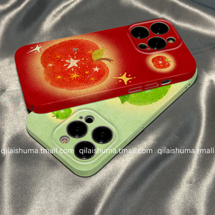 11pro 手机壳新款 9硬8男7女6红色晕染涂鸦苹果findx8x7硅胶x6防摔5 柒莱菲林壳适用于opporeno15