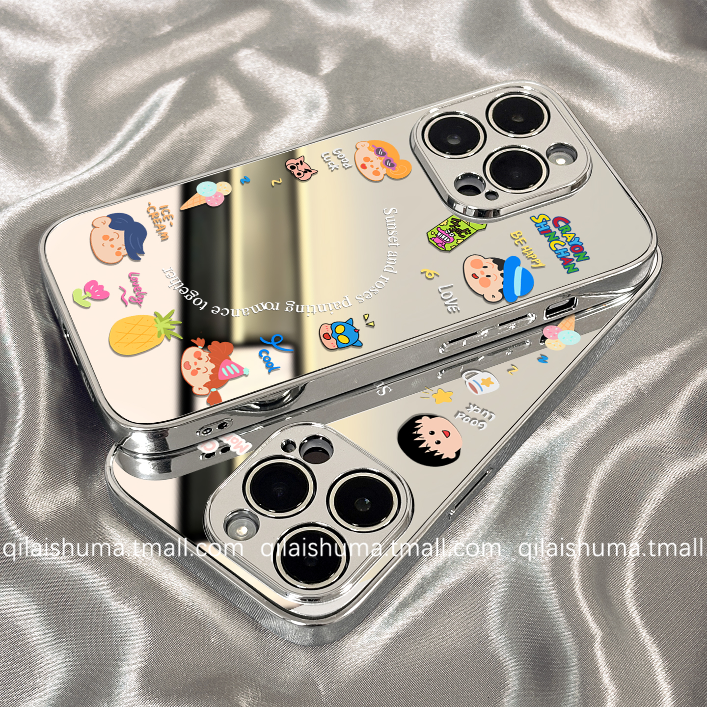 适用于华为系列手机壳小新镜面