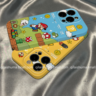 11pro 手机壳新款 9硬8女7日韩可爱动漫马里奥findx8x7硅胶x6x5防摔 柒莱菲林壳适用于opporeno15
