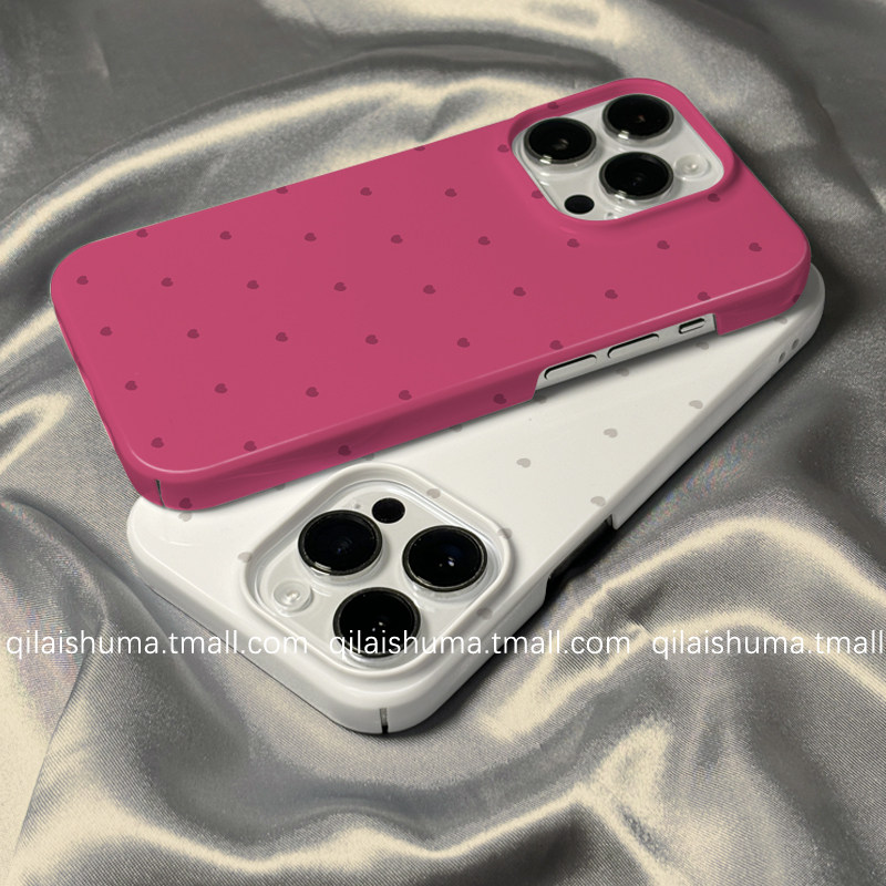 柒莱菲林壳适用于苹果16promax手机壳新款iPhone17/15/14高级感玫粉色爱心13防摔12硬11保护套xs硅胶xr男女软,3C数码配件,手机保护套/壳,淘宝优惠券,粉丝福利购,淘宝优惠卷