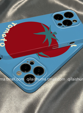 柒莱菲林壳适用于小米17/15pro手机壳14ultra新款13简约红色番茄西红柿12红米note14女10防摔k80硬70套60软50