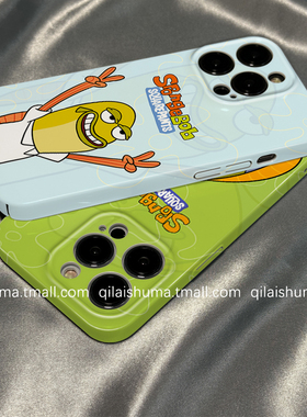 柒莱菲林壳适用于华为pura80/70pro+手机壳新款mate60/50男女40趣味比奇堡居民鱼硬nova14/13/12防摔11软10套