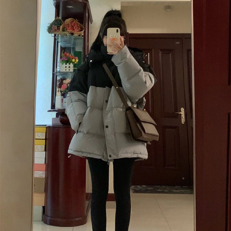 冬季新款棉服女短款2025新款小个子棉衣面包服宽松拼色棉袄女外套,女装/女士精品,棉衣/棉服,淘宝优惠券,粉丝福利购,淘宝优惠卷