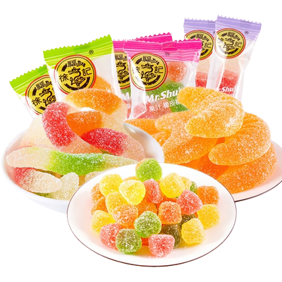 徐福记糖果糖霜软糖果汁味橡皮糖
