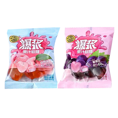 散装爆浆软糖果汁橡皮糖徐福记