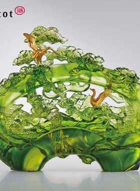 tittot琉园琉璃摆件退休礼品