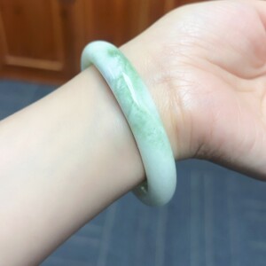 秦臻玉老料蓝田玉手镯国检保真