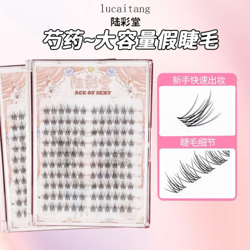 陆彩堂芍药上睫毛大容量自然妈生感伪素颜眼睫毛上镜自然时尚