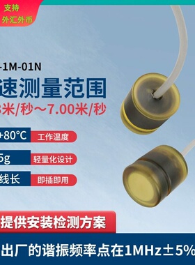 1M水声换能器DYW-1M-01N超声波多普勒流速仪探头 水下测距换能器