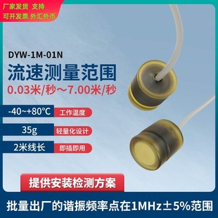 1M水声换能器DYW-1M-01N超声波多普勒流速仪探头 水下测距换能器