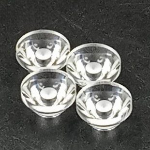 热销聚光透镜φ16.5MM光面手电筒聚光透镜 灯杯透镜LED透镜