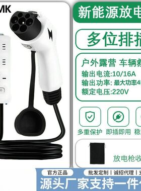 新能源放电枪电动汽车户外露营式取电器4kw大功率比亚迪通用