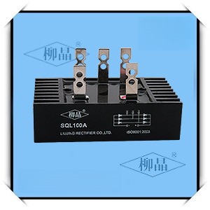 SQL100A 硅整流全桥100三相桥自带散热片整流器 大功率二极管桥