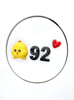 汽车油箱盖贴3D立体加油提示贴9295创意个性可爱卡通装饰防撞贴纸