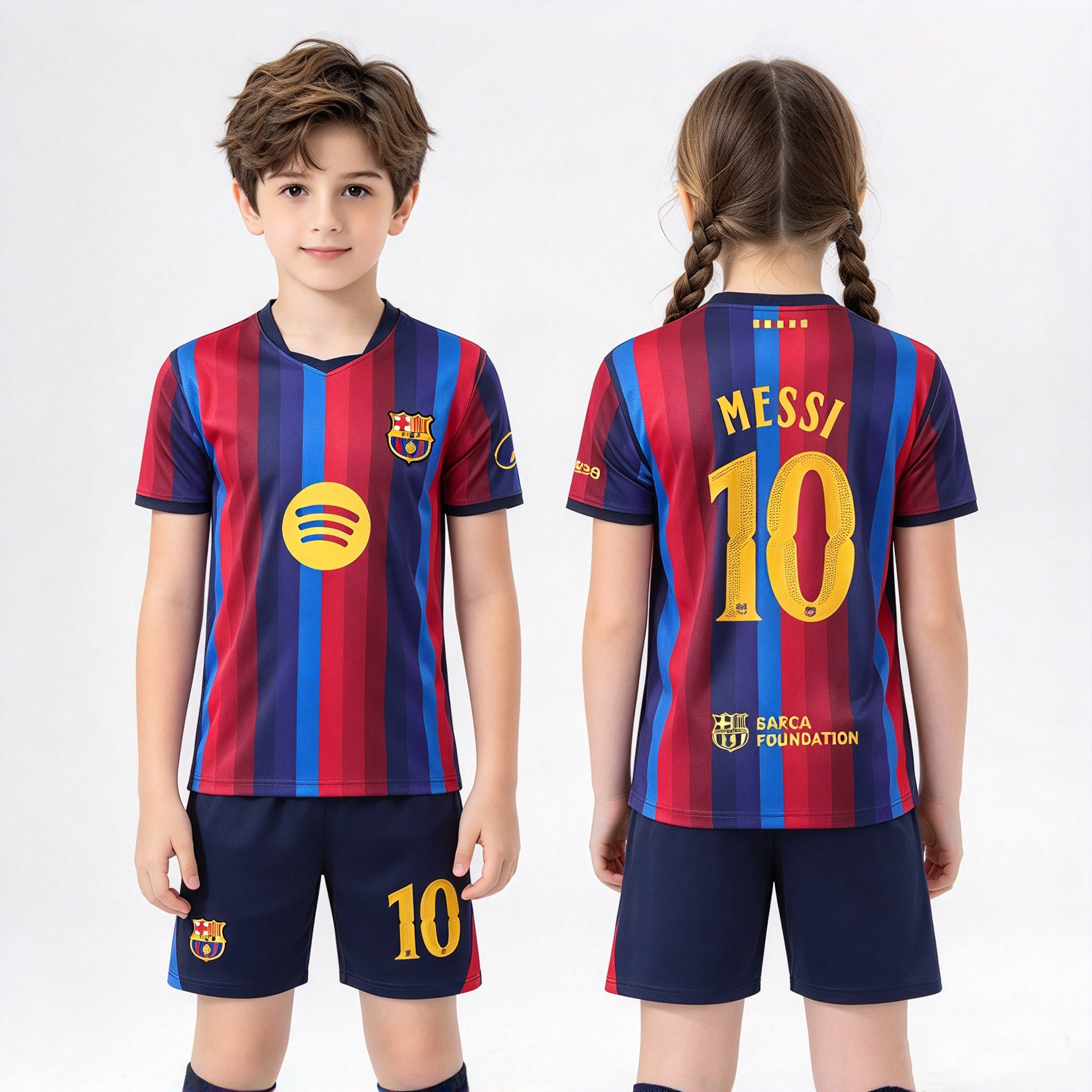 梅西足球服套装阿根廷告别赛迈阿密巴萨定制专业速干球衣MESSI