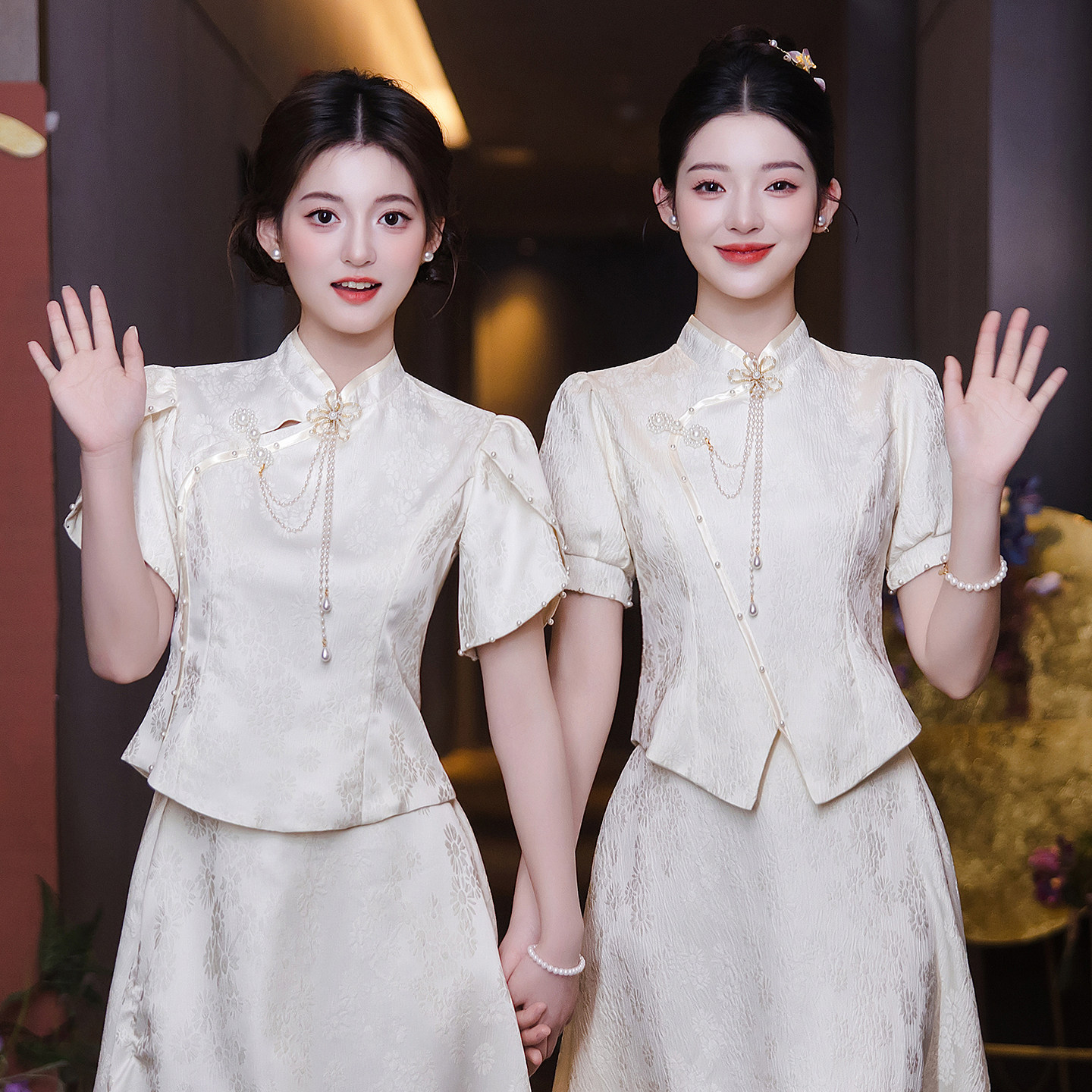 中式伴娘服2026新款姐妹团裙大码胖mm绝美礼服小众高级感平时可穿