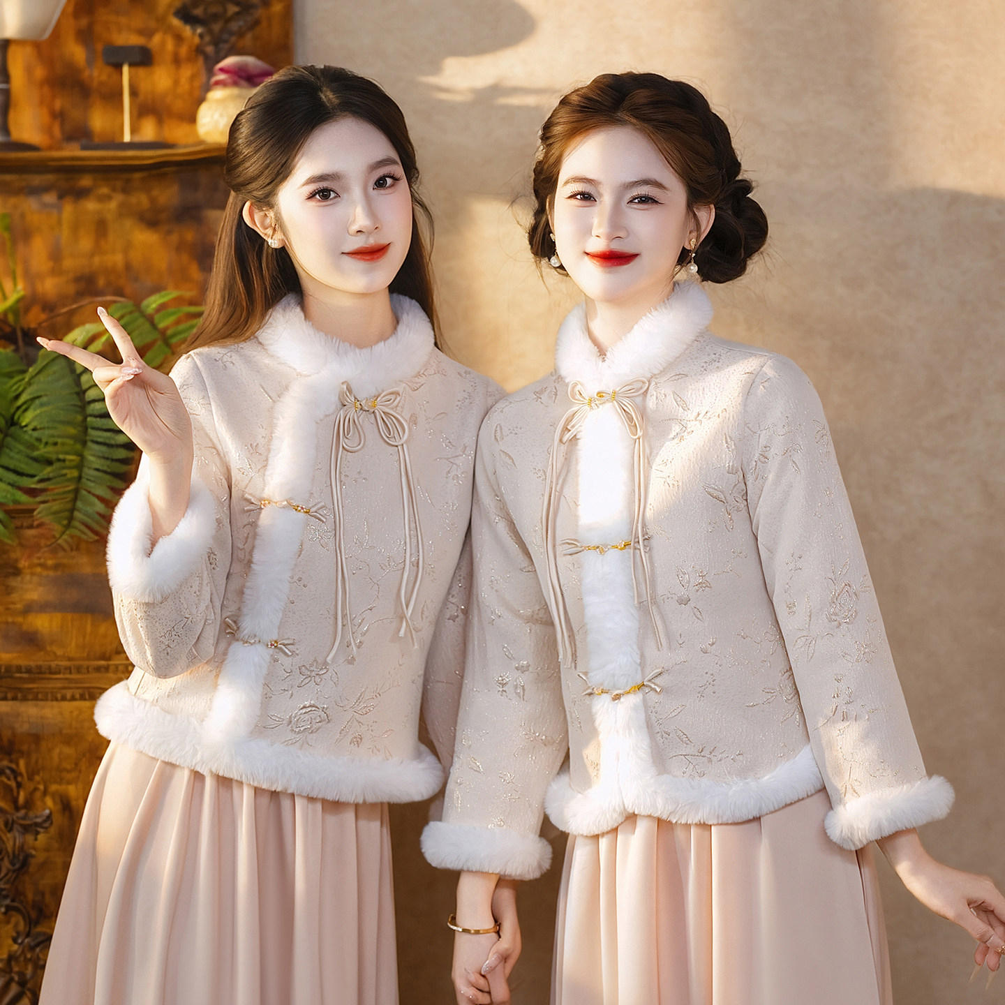 伴娘服2025新款冬装加厚加绒