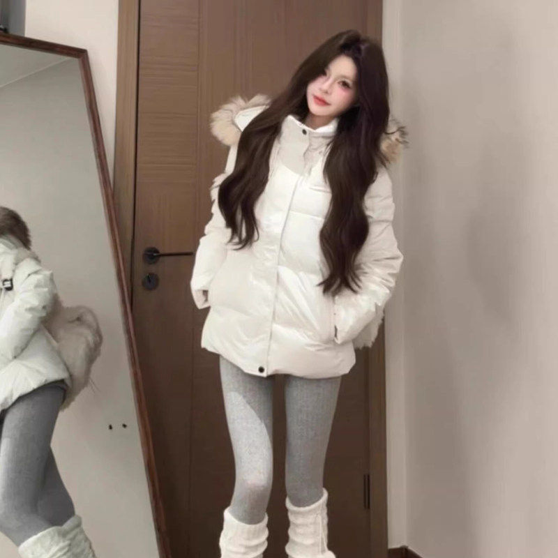 韩系修身显瘦棉服女短款