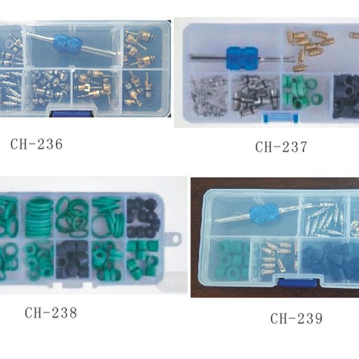 现货 71pcs 汽车空调配件维修套装橡胶密封圈等配件盒装密封垫圈