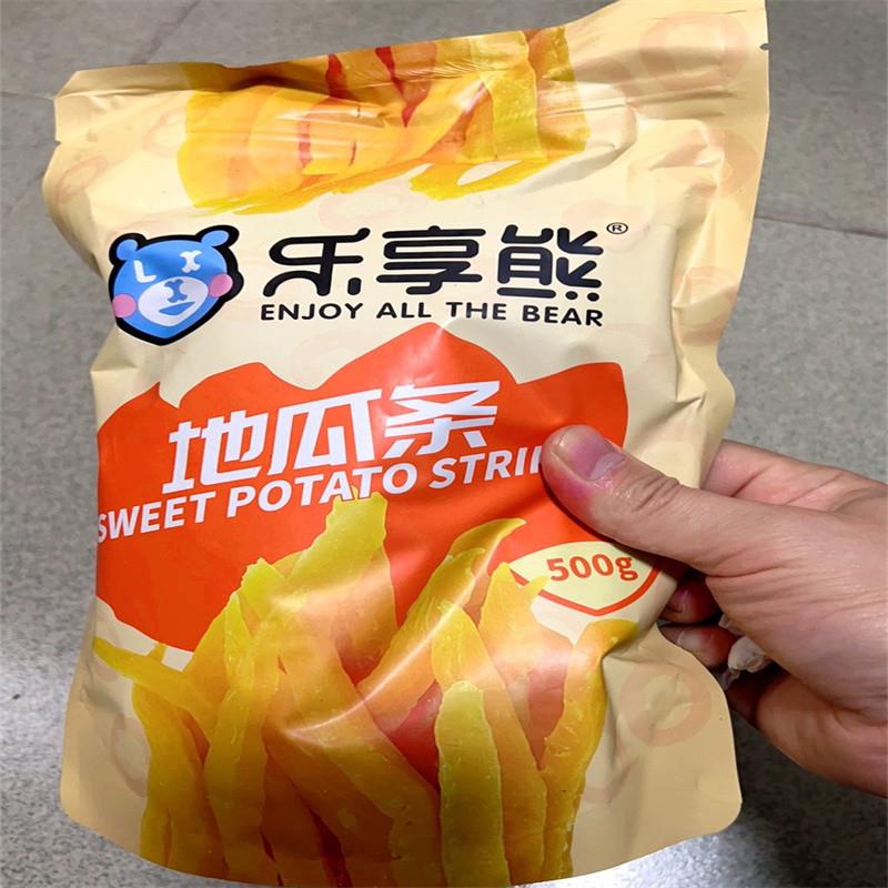 *乐享熊地瓜条500g红薯条农家自制地瓜干零食软糯劲道香甜解馋耐