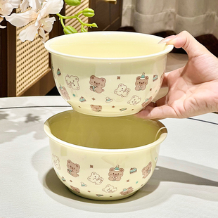 陶瓷汤碗可爱家用2025新款餐具大号拉面碗个人专用水果沙拉汤盆