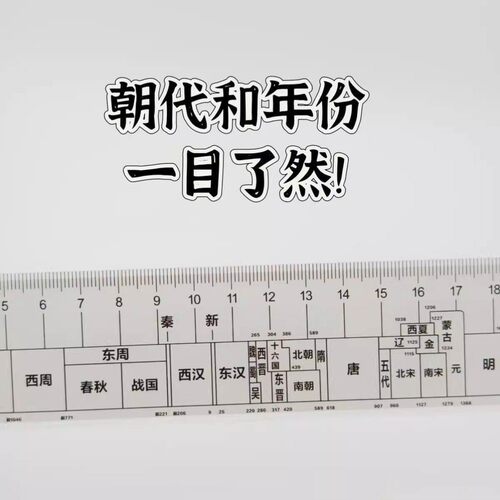 中国历史总朝代尺时间轴直尺初高中学生速记学历史神器时间顺序尺
