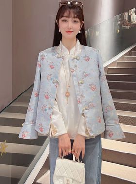 【招财猫】2026年春季新中式时尚国风气质显瘦外套7553