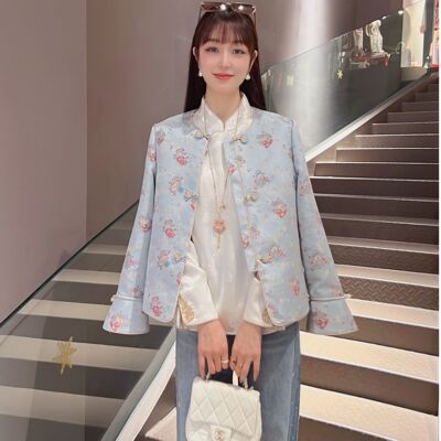 【招财猫】2026年春季新中式时尚国风气质显瘦外套7553