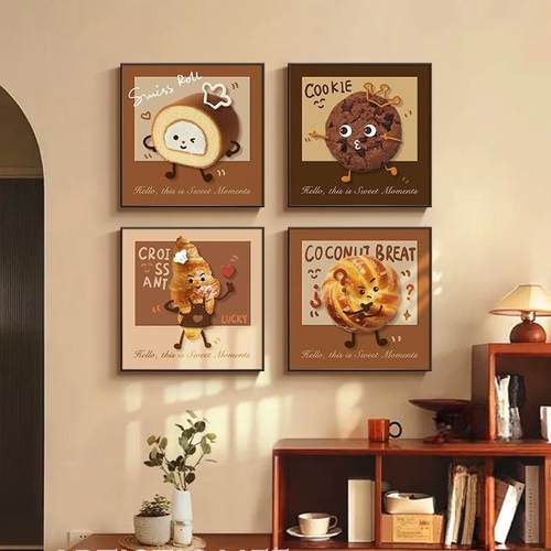 美拉德复古面包烘焙店餐厅装饰画