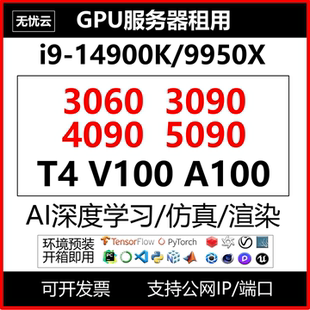 GPU深度学习服务器租用PyTorch训练神经网络流体仿真算力竞赛出租
