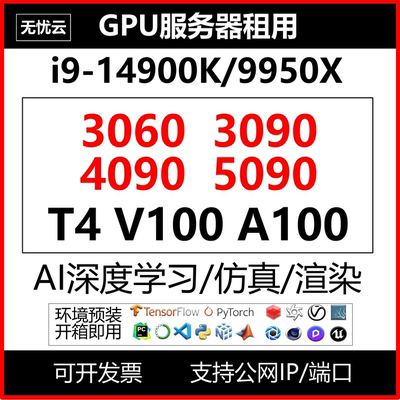GPU深度学习服务器租用PyTorch训练神经网络流体仿真算力竞赛出租