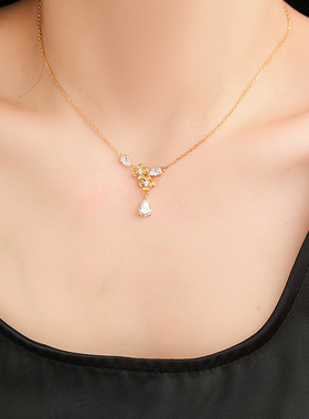 堤喜925银纯银蛇骨链女项链