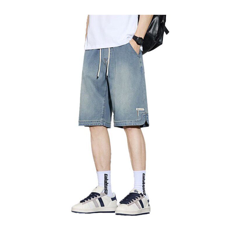 小鑫甄选好物男裤超薄天丝牛仔短裤男士夏季薄款宽松凉感五分裤a8