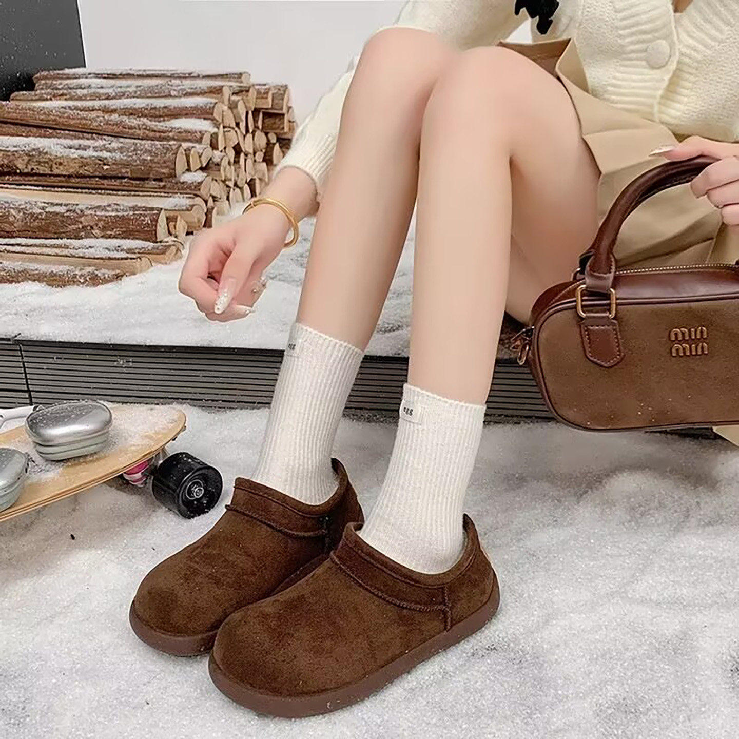 芸菲汇女鞋加厚勃肯鞋冬季女士厚底保暖雪地靴时尚百搭防滑棉a43,女鞋,时尚雪地靴,淘宝优惠券,粉丝福利购,淘宝优惠卷