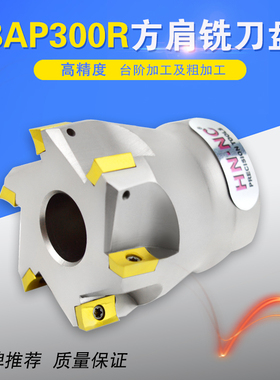 BAP300R-50/63/80/100直角平面铣刀盘90度密齿方肩数控铣刀盘APMT