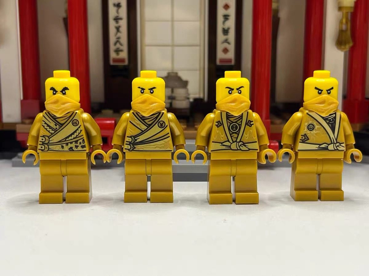 thumbnail for NINJAGO 3rd Party Digital World Gold Ninja Pearl Gold Genuine Plain Pad Printing