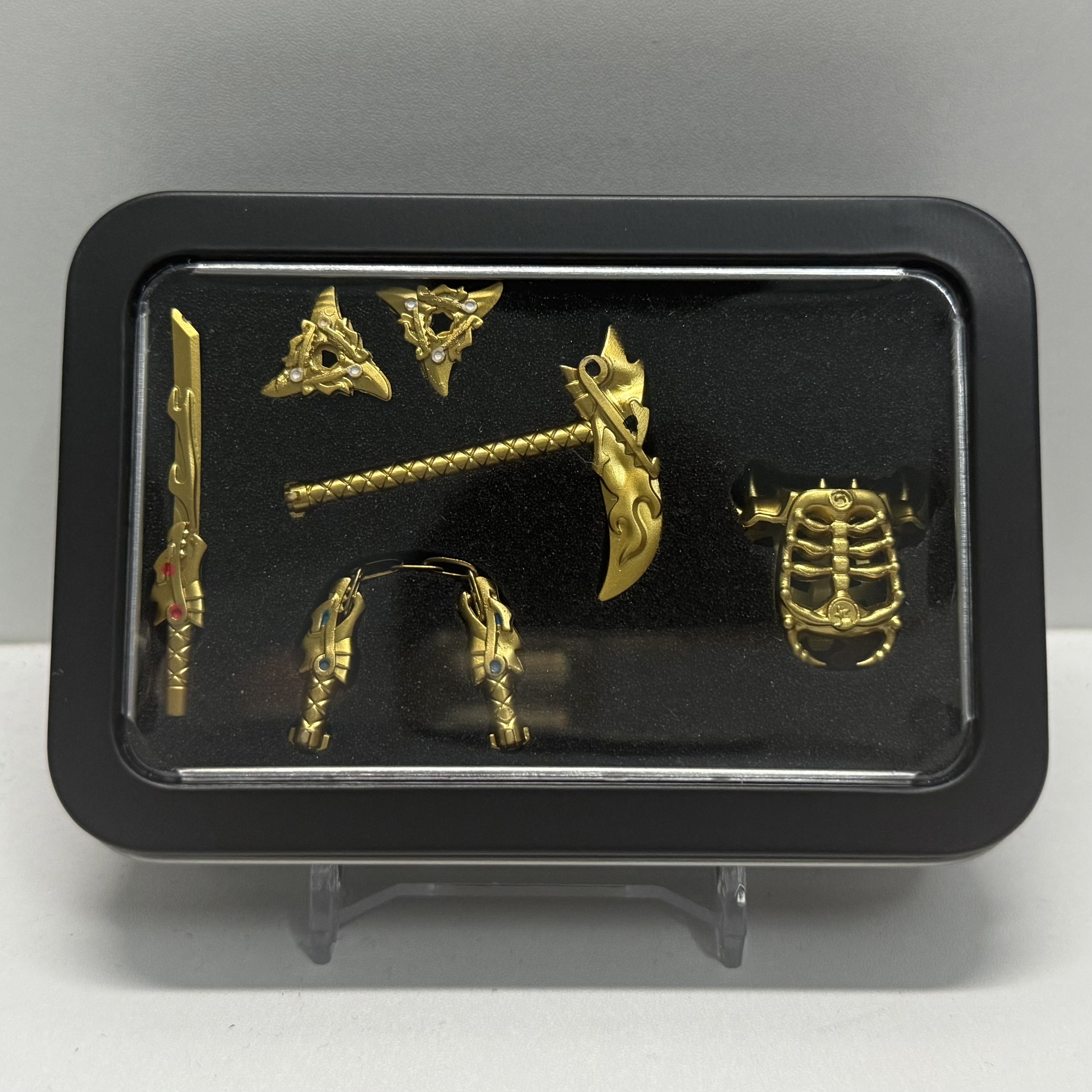 thumbnail for Phantom Ninja third-party Golden Weapon Storage Gift Box, iron box window style, perfect for collection and display