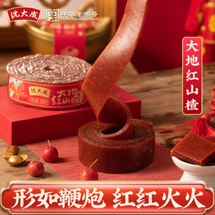 沈大成大地红山楂卷休闲怀旧零食果丹皮山楂果条果干喜庆年节年货