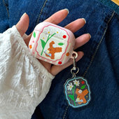 森林厨房 BLUUF TAG原创插画 可爱小狗创意设计airpods进口韩国菲林硬壳磨砂质感适用苹果无线耳机壳