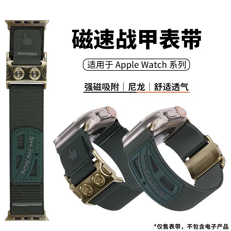 AppleWatch尼龙强磁魔术贴表带9图片