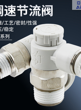 AirTac/亚德客PTL4/6/8/10/12-M5M-01-02-03-04调速节流阀不锈钢