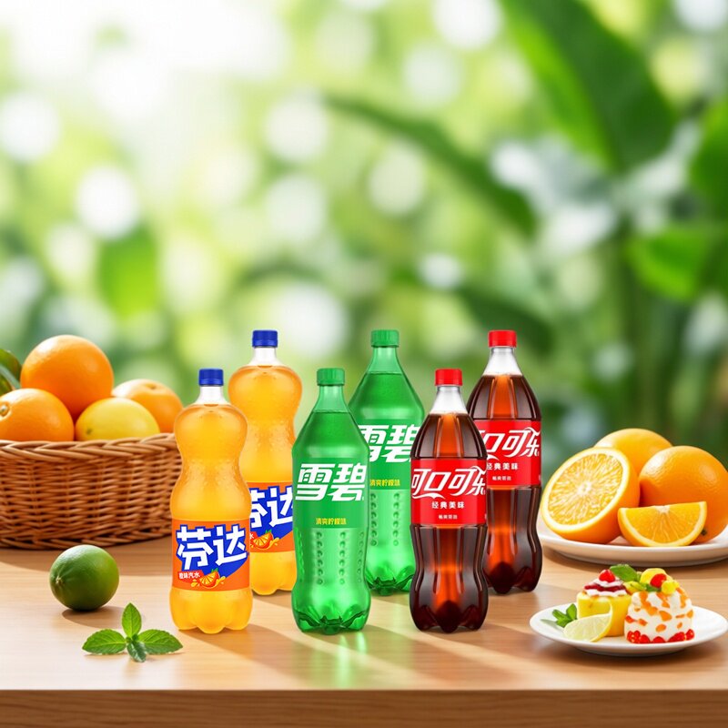 可口可乐888ml*3大瓶装饮料雪碧芬达无糖零度汽水饮料